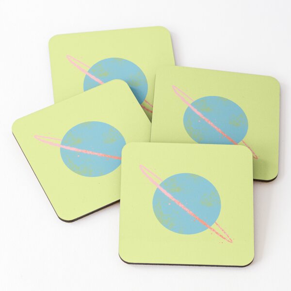 Item preview, A Little Bright Blue Planet with a Pink Ring designed and sold by Yulia Saraswati.