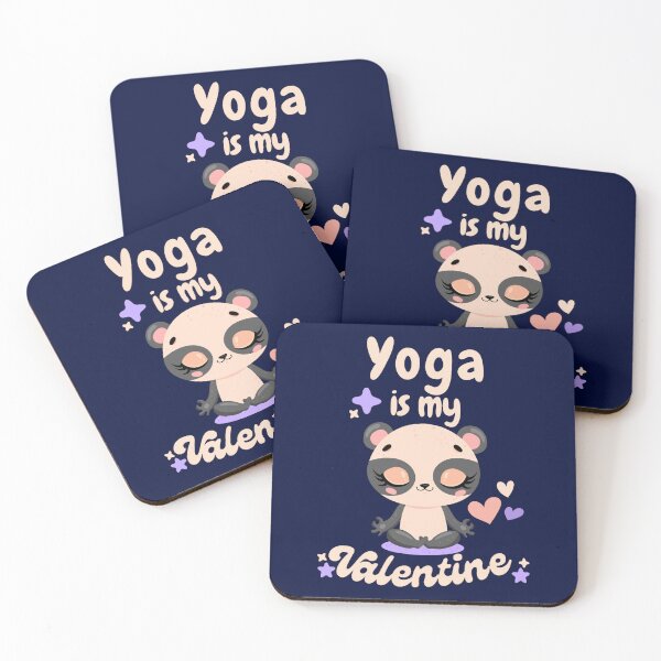 Item preview, kawaii pandayoga is my valentine designed and sold by WalkerDavidz.