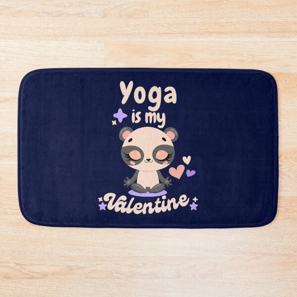 Item preview, kawaii pandayoga is my valentine designed and sold by WalkerDavidz.