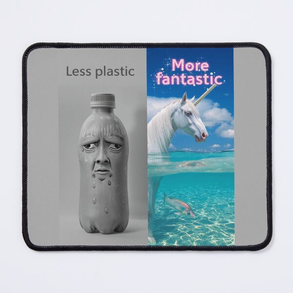 Item preview, Less Plastic More Fantastic T-Shirt – Anti-Plastic Ocean Tee  designed and sold by Mythic Tide.