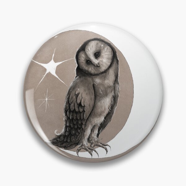 Item preview, Inktober 2025 - Owl designed and sold by LilyTreeArt.