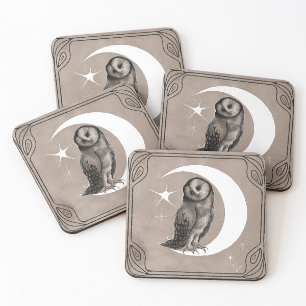 Item preview, Inktober 2025 - Owl designed and sold by LilyTreeArt.
