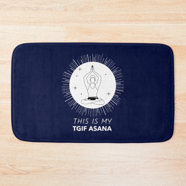 Item preview, MY TGIF ASANA - Funny Yoga Shirt for Overwhelmed &amp_ Stressed Adults designed and sold by WalkerDavidz.
