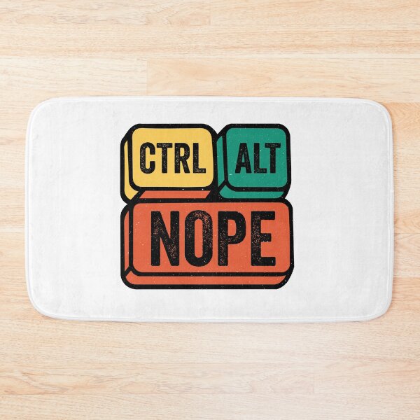 Item preview, Ctrl Alt Nope Funny Computer Geek Tee colorful keyboard keys with the phrase designed and sold by Koony House and Field.