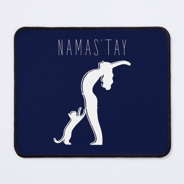 Item preview, Namas’tay cat yoga typography text art quote by Word Fandom - wordfandom Oversized(1) designed and sold by WalkerDavidz.