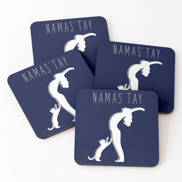 Item preview, Namas’tay cat yoga typography text art quote by Word Fandom - wordfandom Oversized(1) designed and sold by WalkerDavidz.