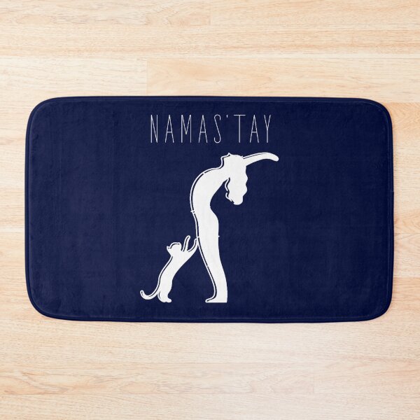 Item preview, Namas’tay cat yoga typography text art quote by Word Fandom - wordfandom Oversized(1) designed and sold by WalkerDavidz.
