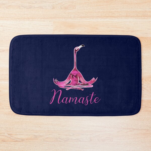 Item preview, Namaste Flamingo in Yoga PositionNamaste IndiaBuddhismMeditating flamingo yogi and namaste  designed and sold by WalkerDavidz.