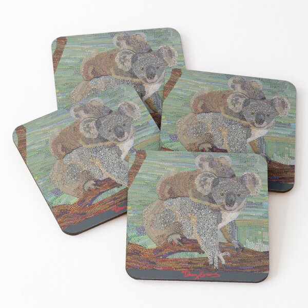 Item preview, Koala & Joey – Hand‑Painted Australian Wildlife Art designed and sold by Toby Evans.