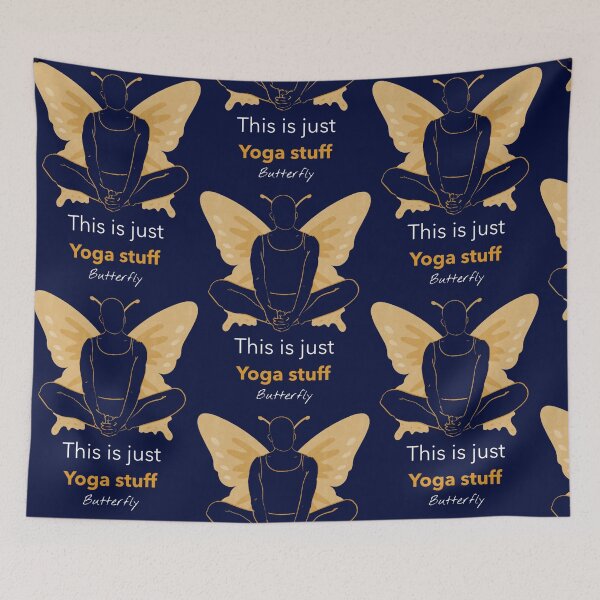 Item preview, This Is Just Yoga Stuff ButterflyYoga Pose designed and sold by WalkerDavidz.