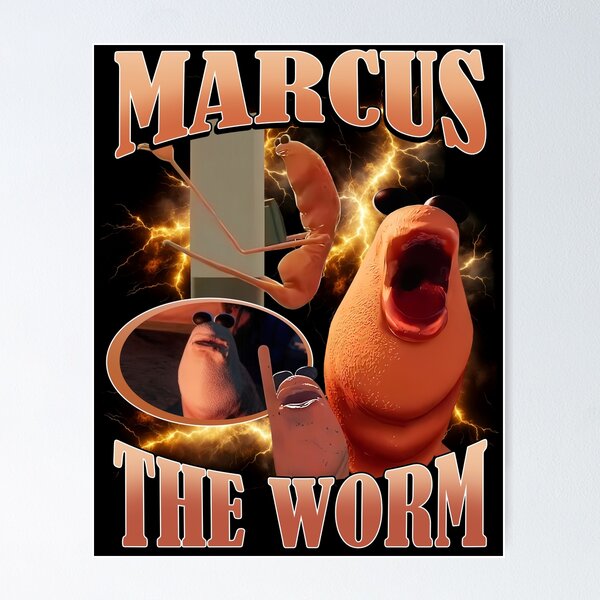 Item preview, Marcus The Worm Vintage 90s designed and sold by madebycoolsouls.