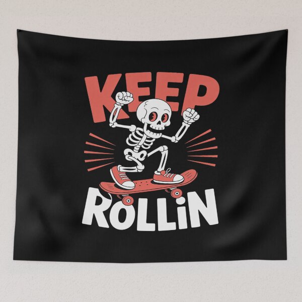 Item preview, Keep Rollin Skeleton designed and sold by PeteHomenick.