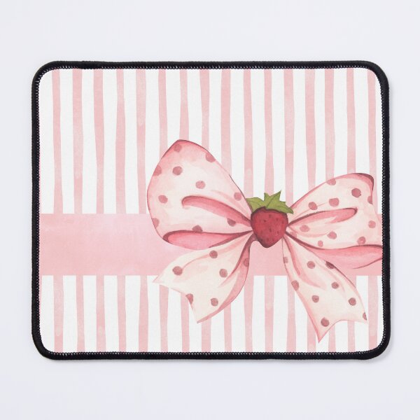 Item preview, Strawberry Bow - Pink Stripes and Bow design designed and sold by NitaBG.