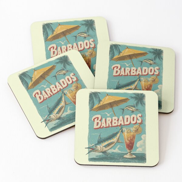 Item preview, Barbados – Flying Fish, Cocktail & Beach Design designed and sold by Meiersbeste.