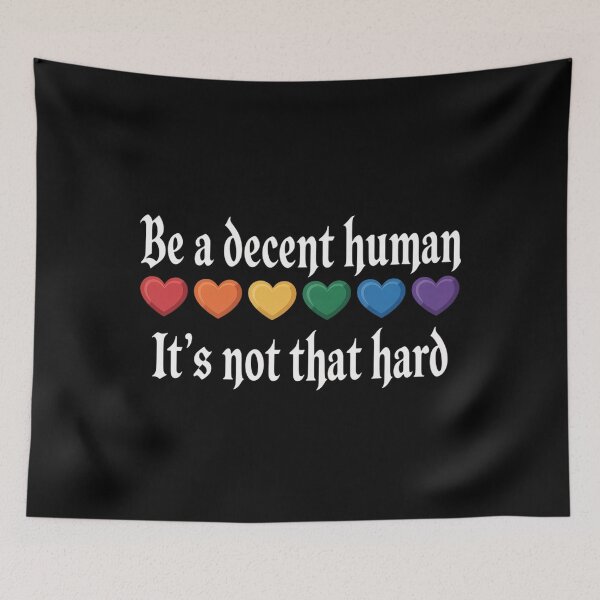 Item preview, Lgbt Heart Be A Decent Human It'S Not That Hard   designed and sold by SlogariArt.