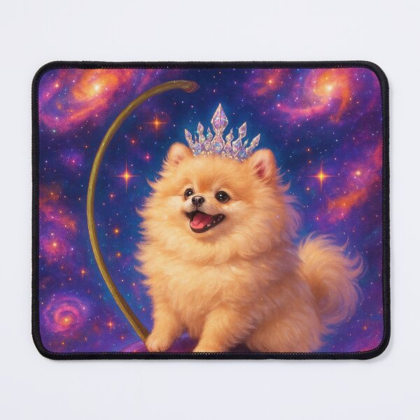 Item preview, Pomeranian Riding Cosmic Cherry in Space designed and sold by Flying Doggo.