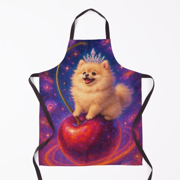 Item preview, Pomeranian Riding Cosmic Cherry in Space designed and sold by Flying Doggo.