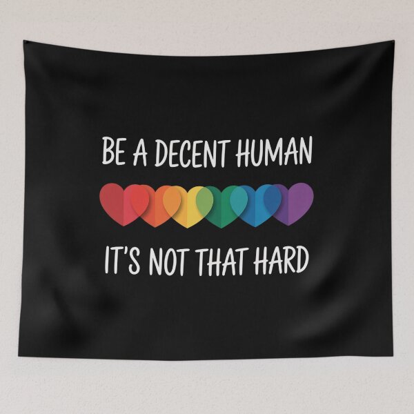 Item preview, Lgbt Heart Be A Decent Human It'S Not That Hard  designed and sold by SlogariArt.