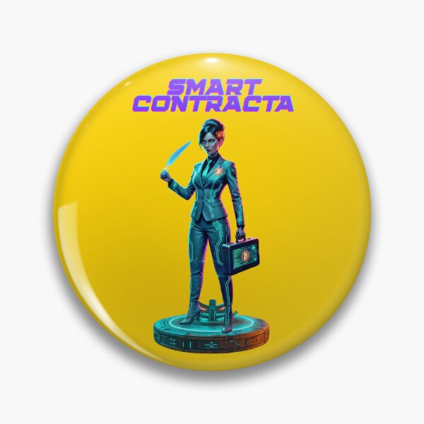 Item preview, "Smart Contracta – Blockchain Justice Enforcer" designed and sold by BitCrop.