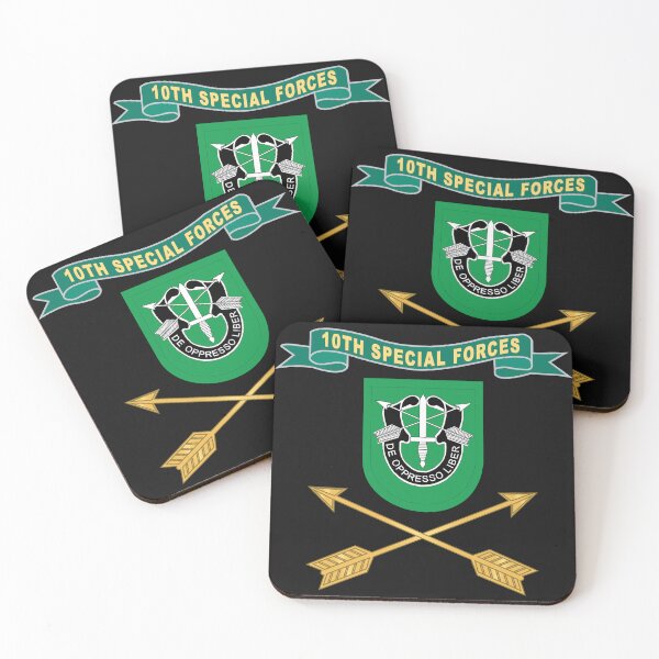 Item preview, Army - 10th Special Forces Group - Ribbon Flash w Branch X 300 designed and sold by Military Insignia Products.