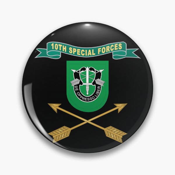 Item preview, Army - 10th Special Forces Group - Ribbon Flash w Branch X 300 designed and sold by Military Insignia Products.