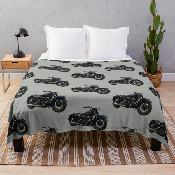 Item preview, An Icon in Blue: The Timeless Vintage Motorcycle designed and sold by IraBum.