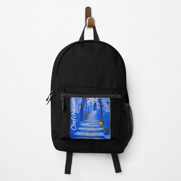 Item preview, Chefchaouen, The Blue Pearl of Morocco - Vibrant Travel Poster designed and sold by Digital Dreams Arts.