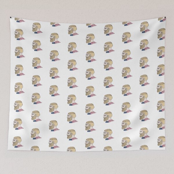 Item preview, American Chad Meme Face designed and sold by CyberRex.