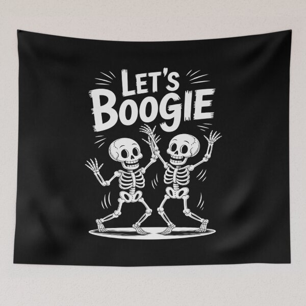 Item preview, Let's Boogie Funny Skeleton Dance Halloween designed and sold by petrichorsworld.