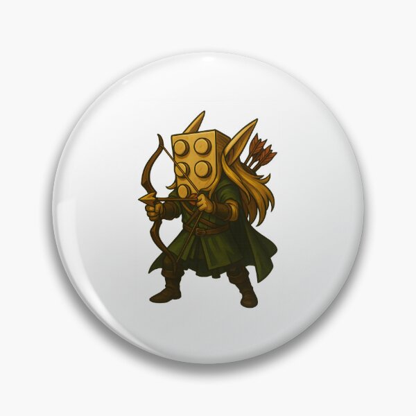 Item preview, Elven Block Archer – Fantasy Ranger Gamer Art designed and sold by Fenay Designs.