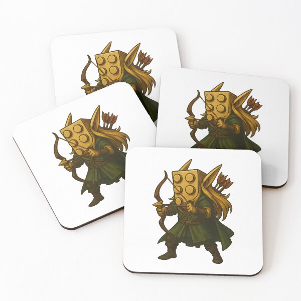 Item preview, Elven Block Archer – Fantasy Ranger Gamer Art designed and sold by Fenay Designs.