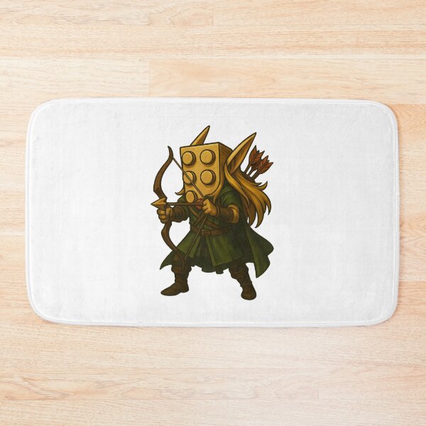 Item preview, Elven Block Archer – Fantasy Ranger Gamer Art designed and sold by Fenay Designs.