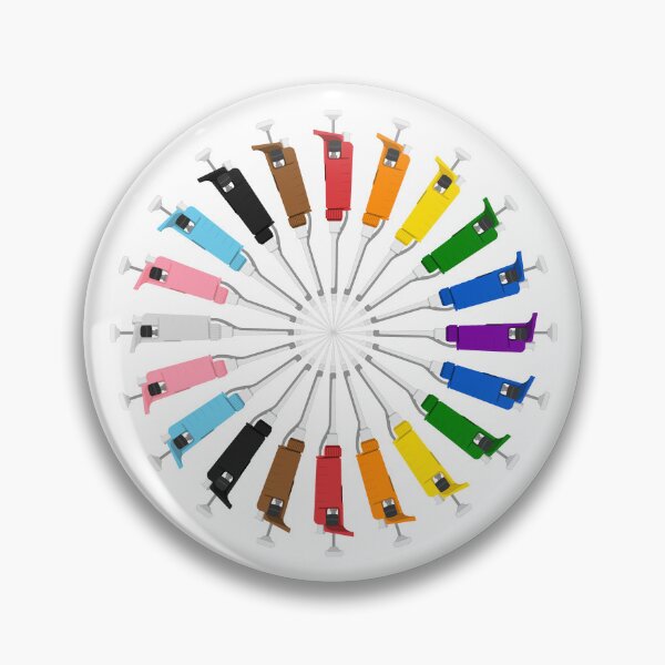Item preview, Progressive Pride Circle of Micropipettes designed and sold by emmacatwheels.