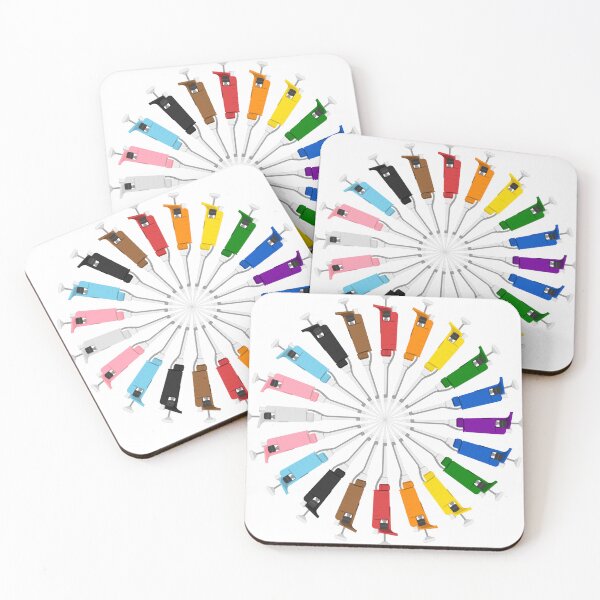 Item preview, Progressive Pride Circle of Micropipettes designed and sold by emmacatwheels.