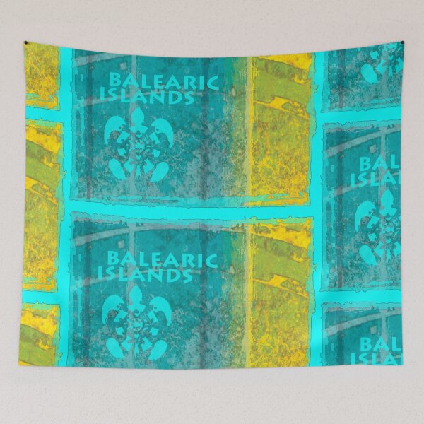 Artikelvorschau, Balearic Islands -  Mallorca - Ibiza - Formentera - Menorca in blau entworfen und verkauft von Periartwork.