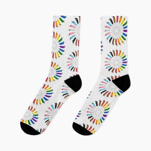 Item preview, Progressive Pride Circle of Micropipettes designed and sold by emmacatwheels.