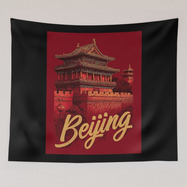 Item preview, Beijing – Great Wall of China & Traditional Gatehouse Design designed and sold by Meiersbeste.