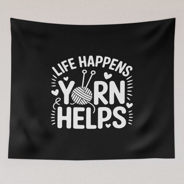 Item preview, Life Happens Yarn Helps designed and sold by petrichorsworld.