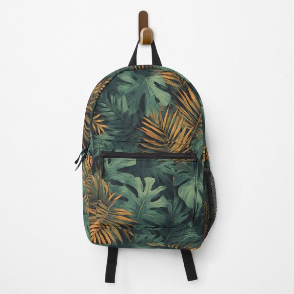 Item preview, Tropical Jungle Leaf Print Botanical Foliage Dark Green and Yellow designed and sold by LeafPrints.