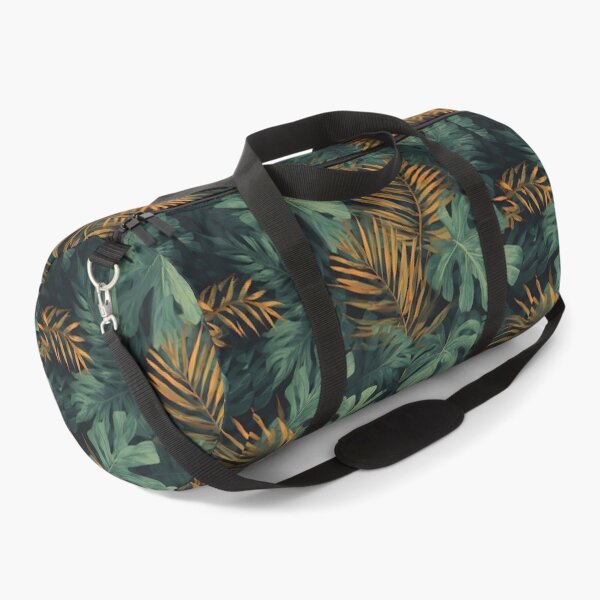 Item preview, Tropical Jungle Leaf Print Botanical Foliage Dark Green and Yellow designed and sold by LeafPrints.