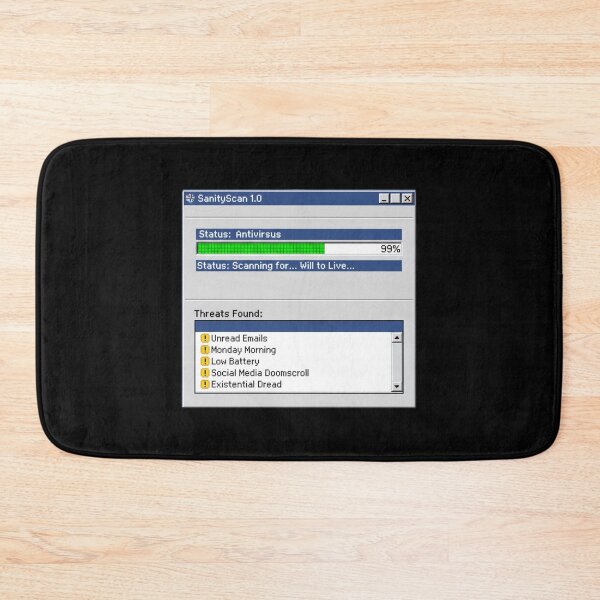 Item preview, Life Antivirus Scan – SanityScan 1.0 Pixel Art Meme designed and sold by Whisky1111.
