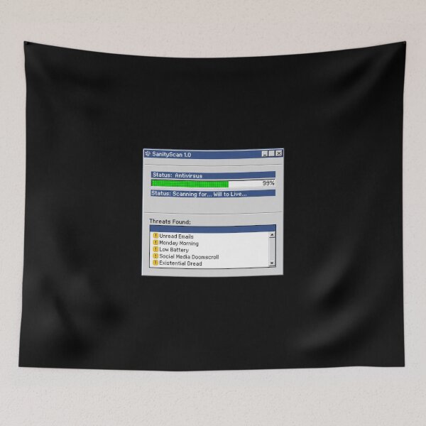 Item preview, Life Antivirus Scan – SanityScan 1.0 Pixel Art Meme designed and sold by Whisky1111.