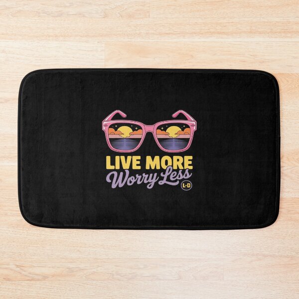 Item preview, Live More Worry Less Inspirational Positive Thoughts Women designed and sold by petrichorsworld.