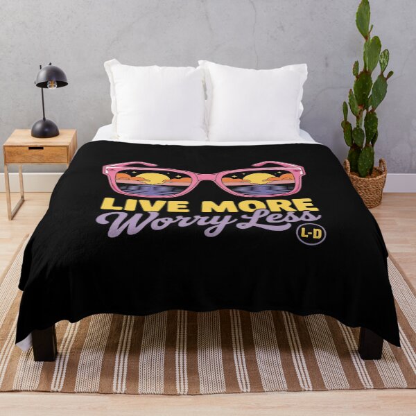 Item preview, Live More Worry Less Inspirational Positive Thoughts Women designed and sold by petrichorsworld.