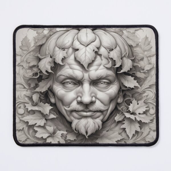 Item preview, Autumn Metamorphosis Face of Nature – surreal fusion of leaves, pumpkin & soul designed and sold by FotoworldEdel.