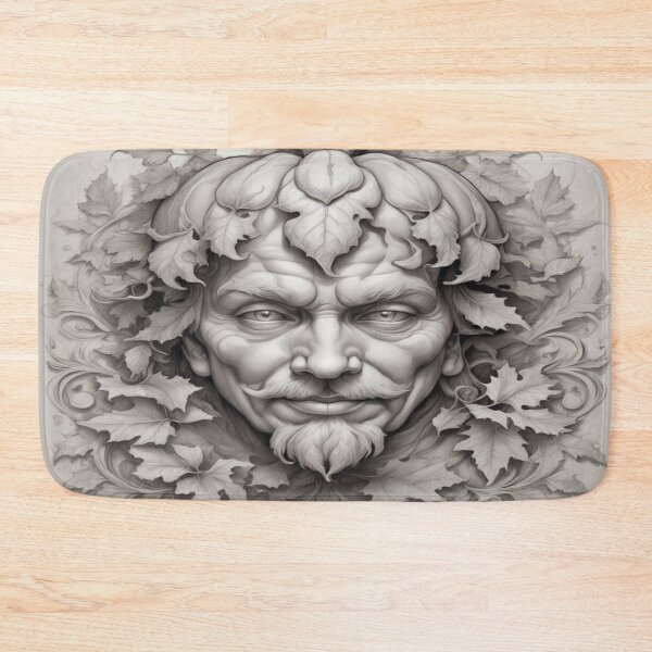 Item preview, Autumn Metamorphosis Face of Nature – surreal fusion of leaves, pumpkin & soul designed and sold by FotoworldEdel.