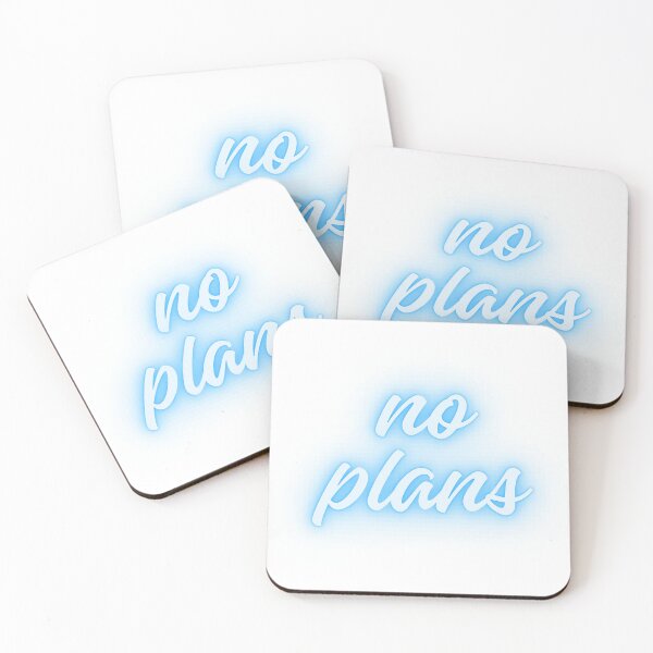 Item preview, No Plans Minimalist Lifestyle Quote designed and sold by Happyfreedom.
