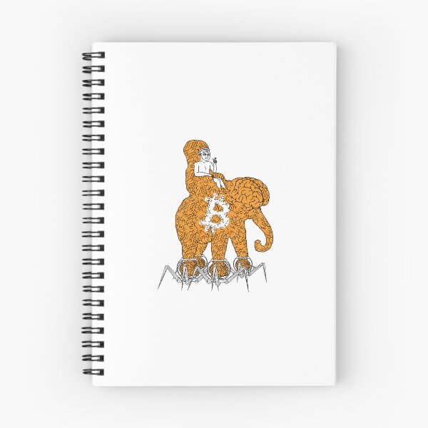 Item preview, Big Brain Wojak Elephant Bitcoin Meme  designed and sold by CyberRex.