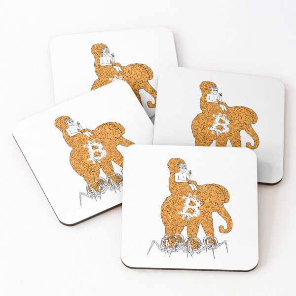Item preview, Big Brain Wojak Elephant Bitcoin Meme  designed and sold by CyberRex.