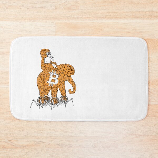 Item preview, Big Brain Wojak Elephant Bitcoin Meme  designed and sold by CyberRex.